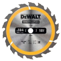 DeWALT Accessori - Lama Da Taglio 184 X 16 Mm, 18 Denti DT1938