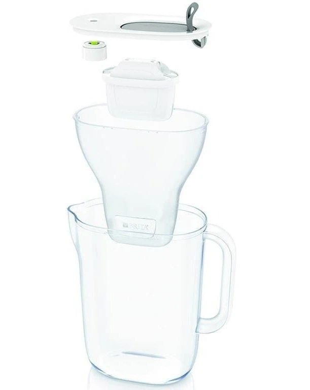Brita Caraffe - Caraffa Filtrante Style XL LED, Capacitá 3600 Ml, Grigio 1039280 - immagine 2