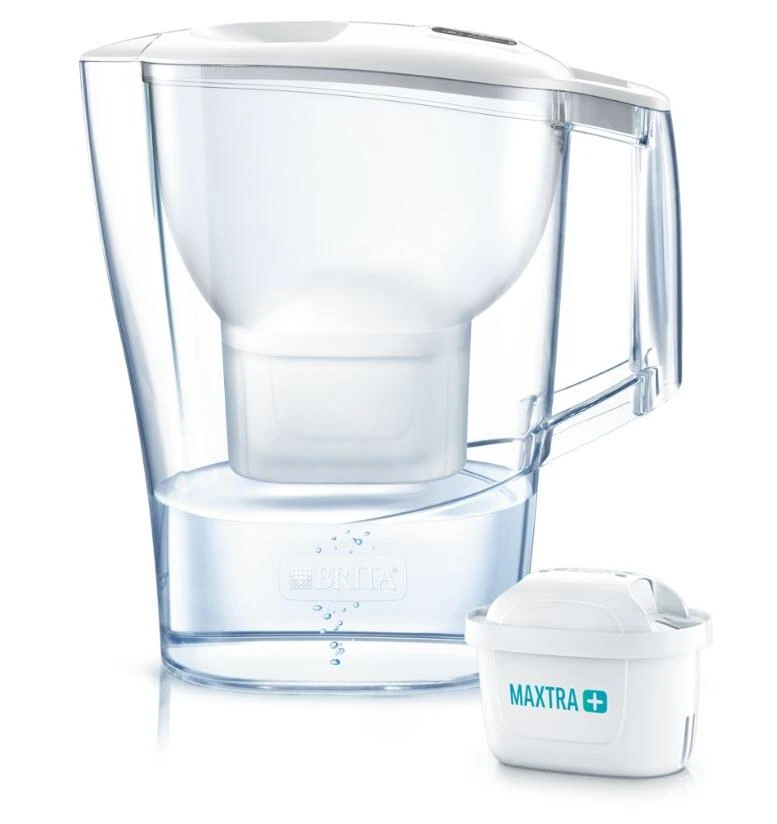 Brita Caraffe - Caraffa Filtrante Aluna Cool Memo, Capacitá 2400 Ml, Bianco 1039267