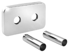 Bruckner Wicher - Rosetta Di Copertura Per Allacciamento Centrale, 50 Mm, Cromo 600.315.1