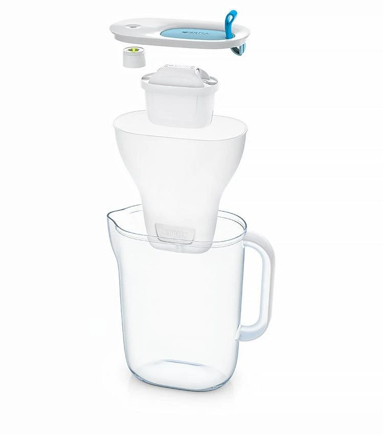 Brita Caraffe - Caraffa Filtrante Style LED Cool, Capacitá 2400 Ml, Blu 1039279 - immagine 2