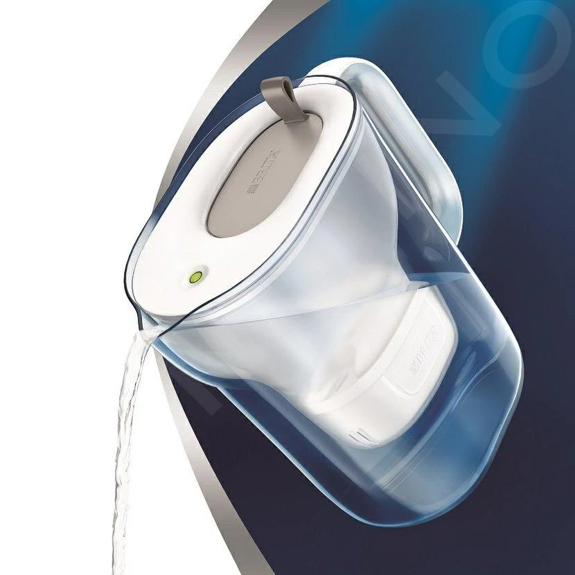 Brita Caraffe - Caraffa Filtrante Style XL LED, Capacitá 3600 Ml, Grigio 1039280 - immagine 4