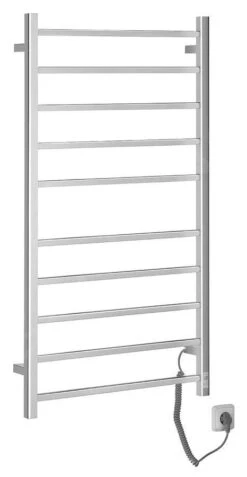 Sapho Scaldasalviette - Scaldasalviette Elettrico Eskinado 620x1160 Mm, 120 W, Con Timer, Acciaio Inox ER430T