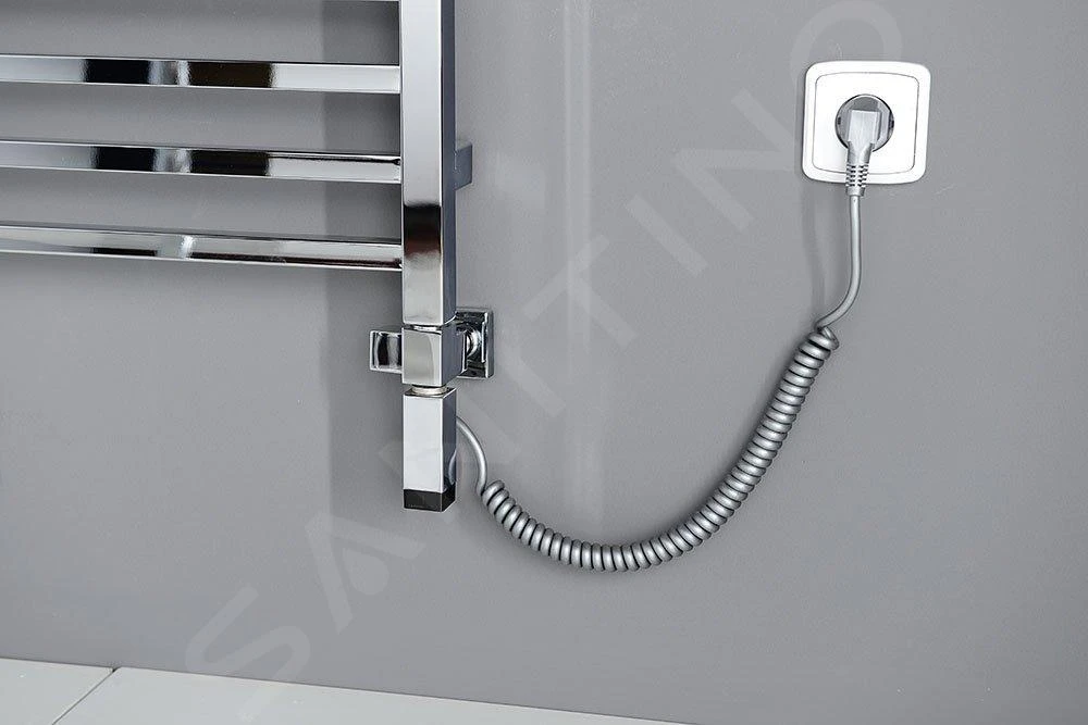 Sapho One - Resistenza Elettrica Con Termostato Per Scaldasalviette, 400 W, Cromo ONE-C-400 - immagine 5