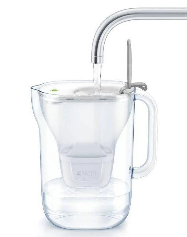 Brita Caraffe - Caraffa Filtrante Style XL LED, Capacitá 3600 Ml, Grigio 1039280 - immagine 3