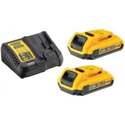 DeWALT Accessori - Set Caricabatterie XR + 2 Batterie 18 V Li-Ion 2,0 Ah DCB115D2