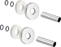 Sapho Accessori - Set Rosette Di Copertura, Cromo CP6035