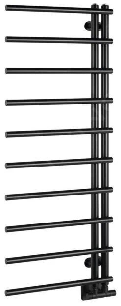 Sapho Scaldasalviette - Scaldasalviette 125x50 Cm, Nero Opaco IR546B