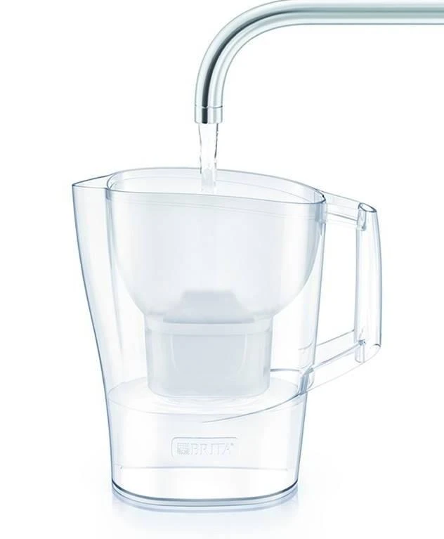 Brita Caraffe - Caraffa Filtrante Aluna Cool Memo, Capacitá 2400 Ml, Bianco 1039267 - immagine 2