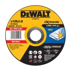 DeWALT Accessori - Disco Da Taglio 125 X 22.2 X 1.6 Mm DT43906