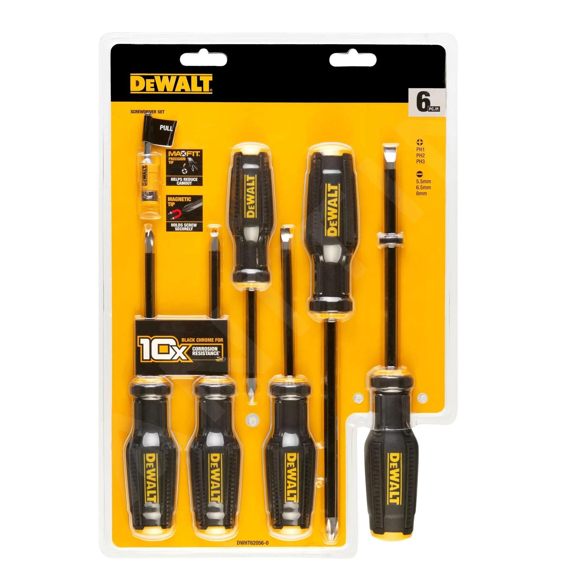 DeWALT Utensili - Set Di Cacciaviti FULLFIT - Piatti E PH 6 Pz DWHT62056-0 - immagine 3