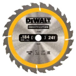 DeWALT Accessori - Lama Da Taglio 184 X 16 Mm, 24 Denti DT1939
