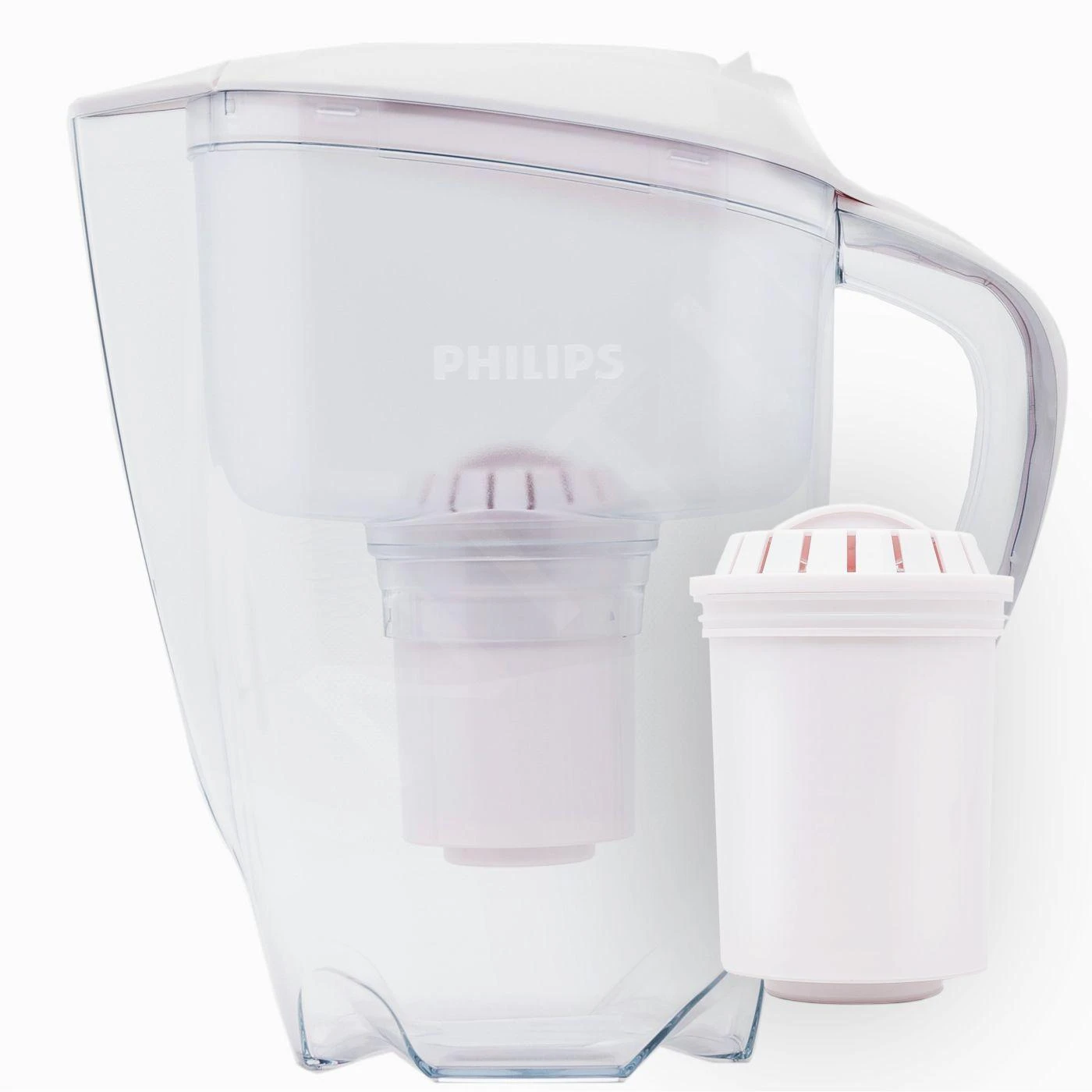Philips Caraffe Filtranti - Caraffa Microfiltrante, 1500 Ml, Con Timer, Bianco/trasparente AWP2920/10