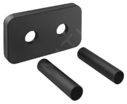 Bruckner Wicher - Rosetta Di Copertura Per Collegamento Centrale 50 Mm, Nero Opaco 600.315.6