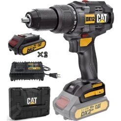 Caterpillar Utensili - Trapano A Percussione A Batteria 65nm DX12
